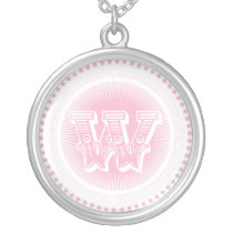 Letter W monogram necklace necklaces