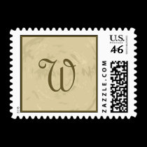 Letter W postage
