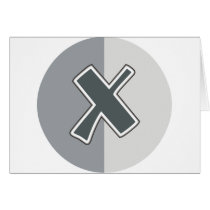 Letter X Greeting Cards