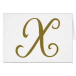 Letter X Greeting Cards