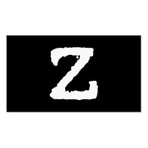 Letter Z Business Card