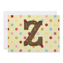 Letter Z invitations