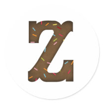 Letter Z stickers by Just2Cute Letter Z stickers