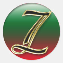 LETTER Z STICKER+gifts