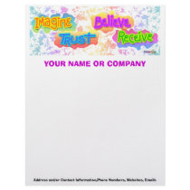 Letterhead - Believe Pop Art by PopArtDiva Letterhead - Believe Pop Art