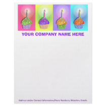 Letterhead - Birthday Cupcakes