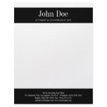 Letterhead Black White - Matches Business Card