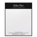 Letterhead Black White - Matches Business Card