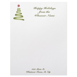 Letterhead Business Holiday Christmas Letterhead letterhead