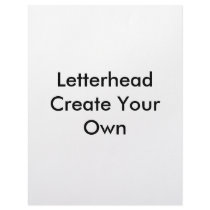 Letterhead Create Your Own
