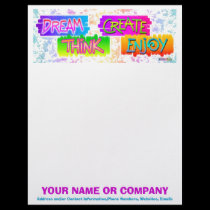 Letterhead - Dream Think Create Enjoy letterhead