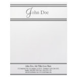 Letterhead Elegant Silver Matches Business Card