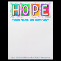 Letterhead - Hope Pop Art letterhead