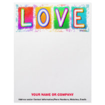 Letterhead - LOVE Pop Art by PopArtDiva Letterhead - LOVE Pop Art