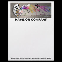 Letterhead - Music Mask letterhead