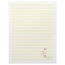 Letterhead or Menu - Monogrm Bird