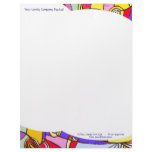 Letterhead paper with Colourful Artistic design
