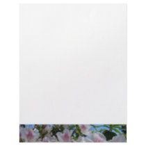Letterhead Pink White Azalea Flowers Garden