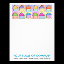 Letterhead - Pop Art Cupcakes letterhead