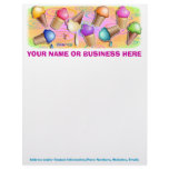 Letterhead - Pop Art Ice Cream Cones