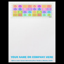 Letterhead - Pop Art Kiss letterhead