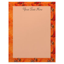 Letterhead - Pumpkin Border