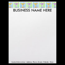 Letterhead - Retro Pop Art Martinis letterhead