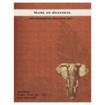 Letterhead Safari Elephant