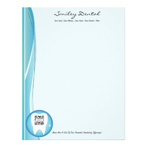 Letterhead Template Dental | Zazzle