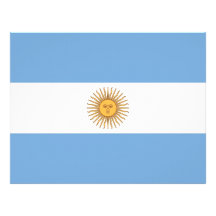 Letterhead with Flag of Argentina