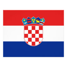 Letterhead with Flag of Croatia