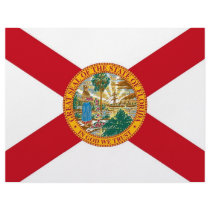 Letterhead with Flag of Florida, USA