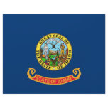 Letterhead with Flag of Idaho, USA