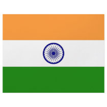 Letterhead with Flag of India