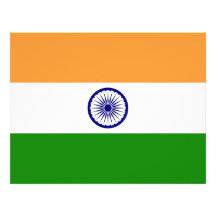 Letterhead with Flag of India
