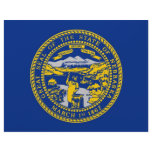 Letterhead with Flag of Nebraska, USA
