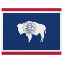 Letterhead with Flag of Wyoming, USA