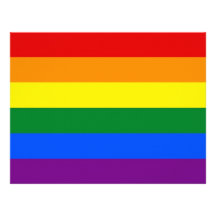 Letterhead with LGBT Rainbow Flag