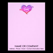 LETTERHEADS - Happy Valentine's Day letterhead