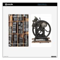 letterpress from 1901 Kindle Fire skin skins