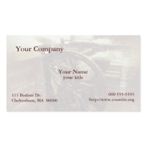 letterpress in studio grunge business card business cards