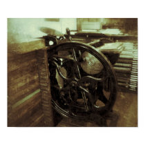 letterpress in studio grunge poster posters