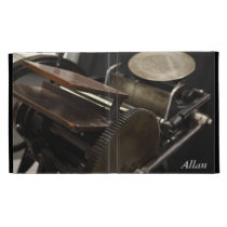 letterpress machine iPad folio case caseable cases