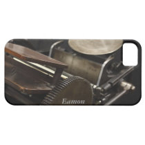 letterpress machine iPhone 5 barely there case casemate cases