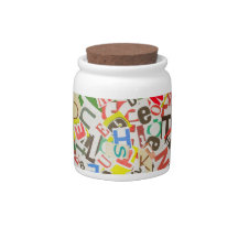 Letters Candy Jars