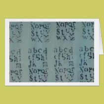 Letters cards