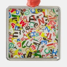Letters Christmas Ornaments