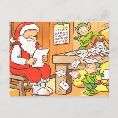 Letters for Santa postcards