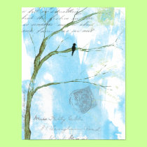Letters From Home Bird In Tree Poster Print posters
