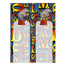 Letters From The Circus, 2x bookmarks Postcards